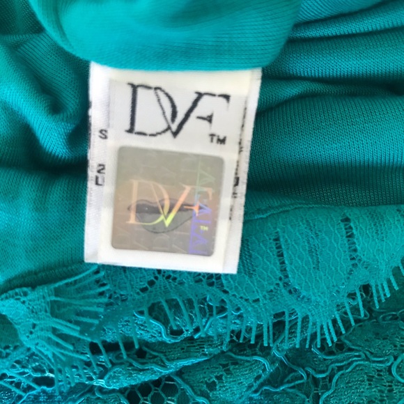 DVF Lacquer Zarita Lace Sheath Cocktail Dress - Picture 7 of 8